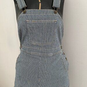 Vintage American Apparel Striped Overall Shorts